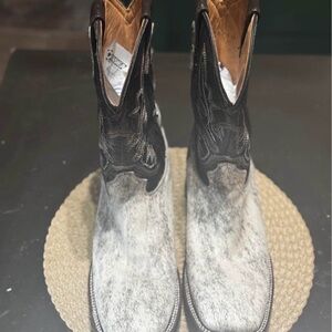 Men’s Square Toe Hair on Hide Cowboy Boots